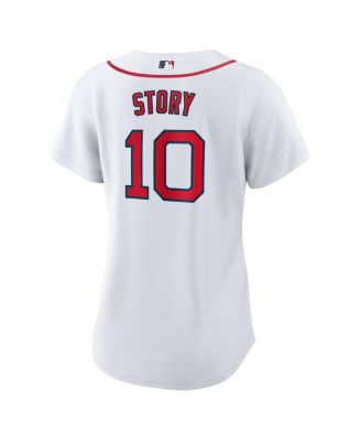 Women's Trevor Story White Boston Red Sox Home Replica Jersey