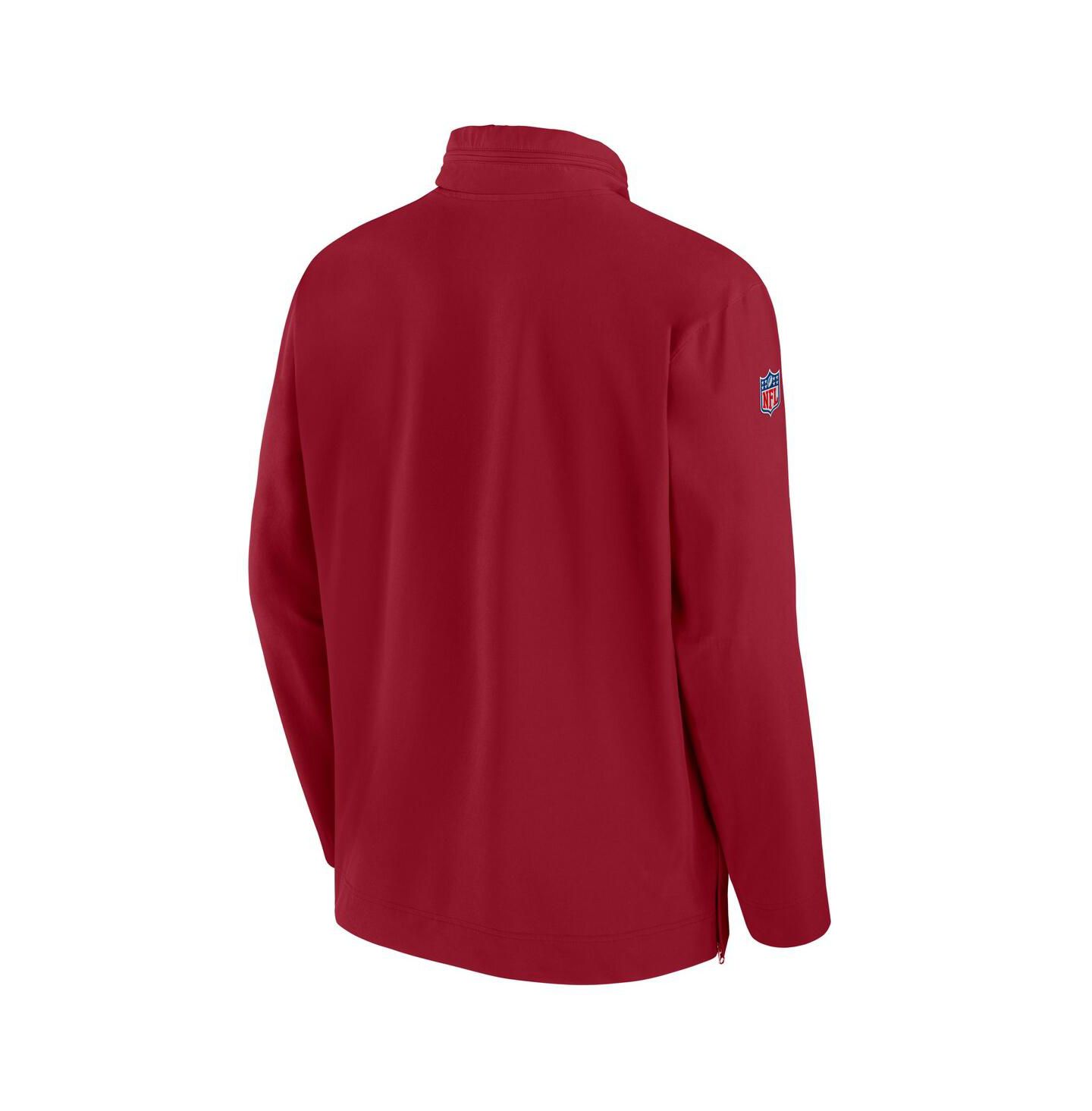 Мужская куртка Nike Cardinal Arizona Cardinals Sideline Coach Half-Zip — фото 3