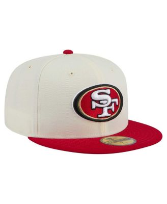 Men's White/Scarlet San Francisco 49ers Main 59FIFTY Fitted Hat