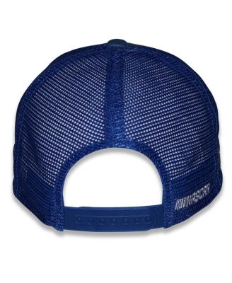 Men's and Women's Blue Kyle Larson HendrickCars.com Flame Trucker Adjustable Hat