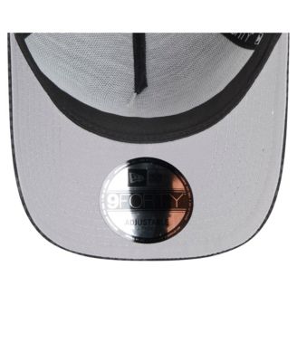 Men's Black Los Angeles Lakers Midnight Ink Tonal A-Frame Trucker 9FORTY Adjustable Hat