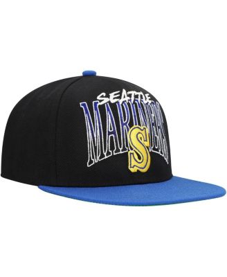 Men's Black Seattle Mariners Rise Up Snapback Hat