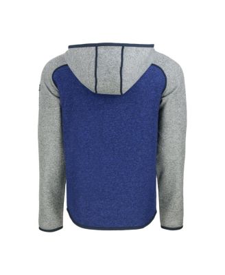 Men's Royal/Heather Gray Los Angeles Dodgers Mainsail Full-Zip Hooded Jacket