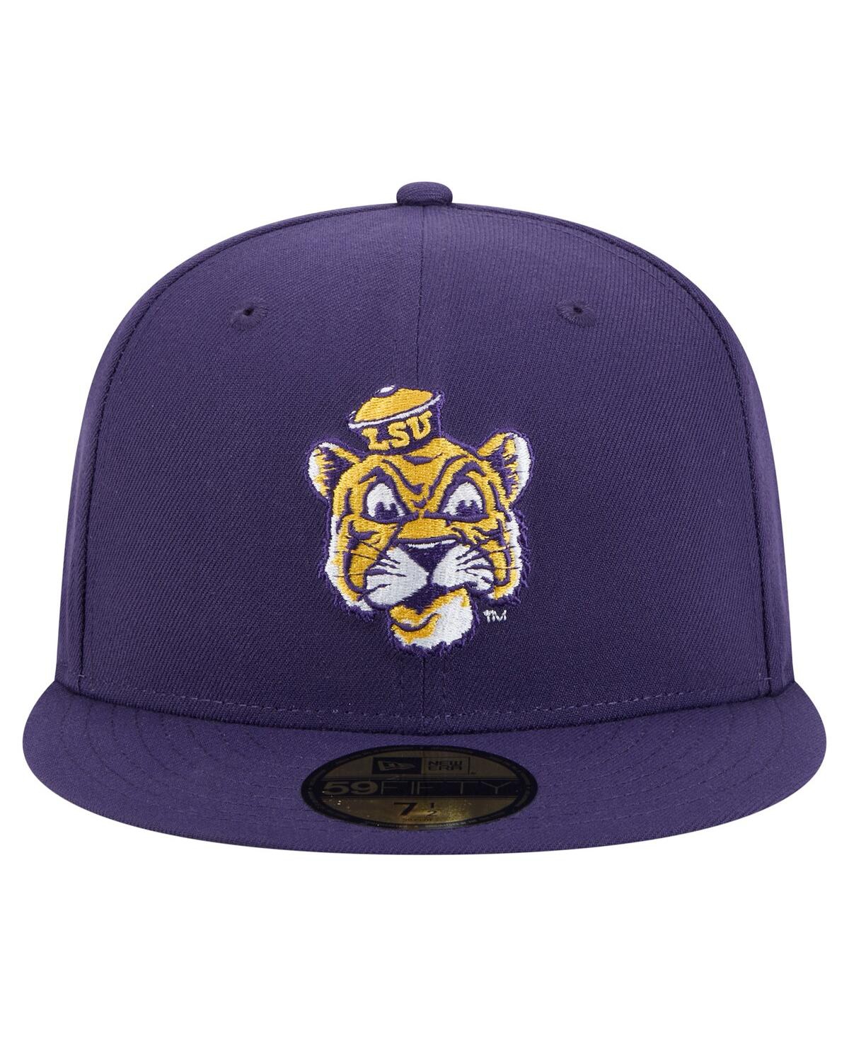 Shop New Era Men's Purple Lsu Tigers Vault 59fifty Fitted Hat