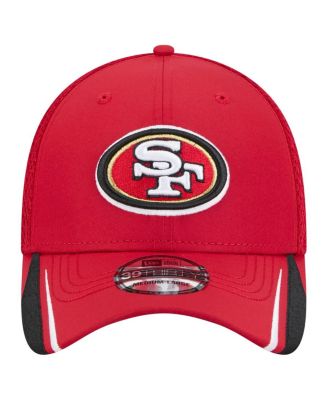 Men's Scarlet San Francisco 49ers Game Day Linear 39THIRTY Flex Hat