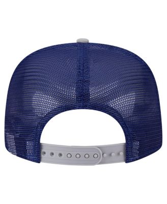 Men's White/Gray Los Angeles Dodgers Retro Script Trucker 9FIFTY Snapback Hat