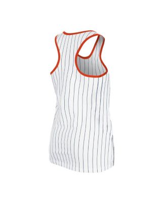 Women's White Houston Astros Gameday Pinstripe Tank Top