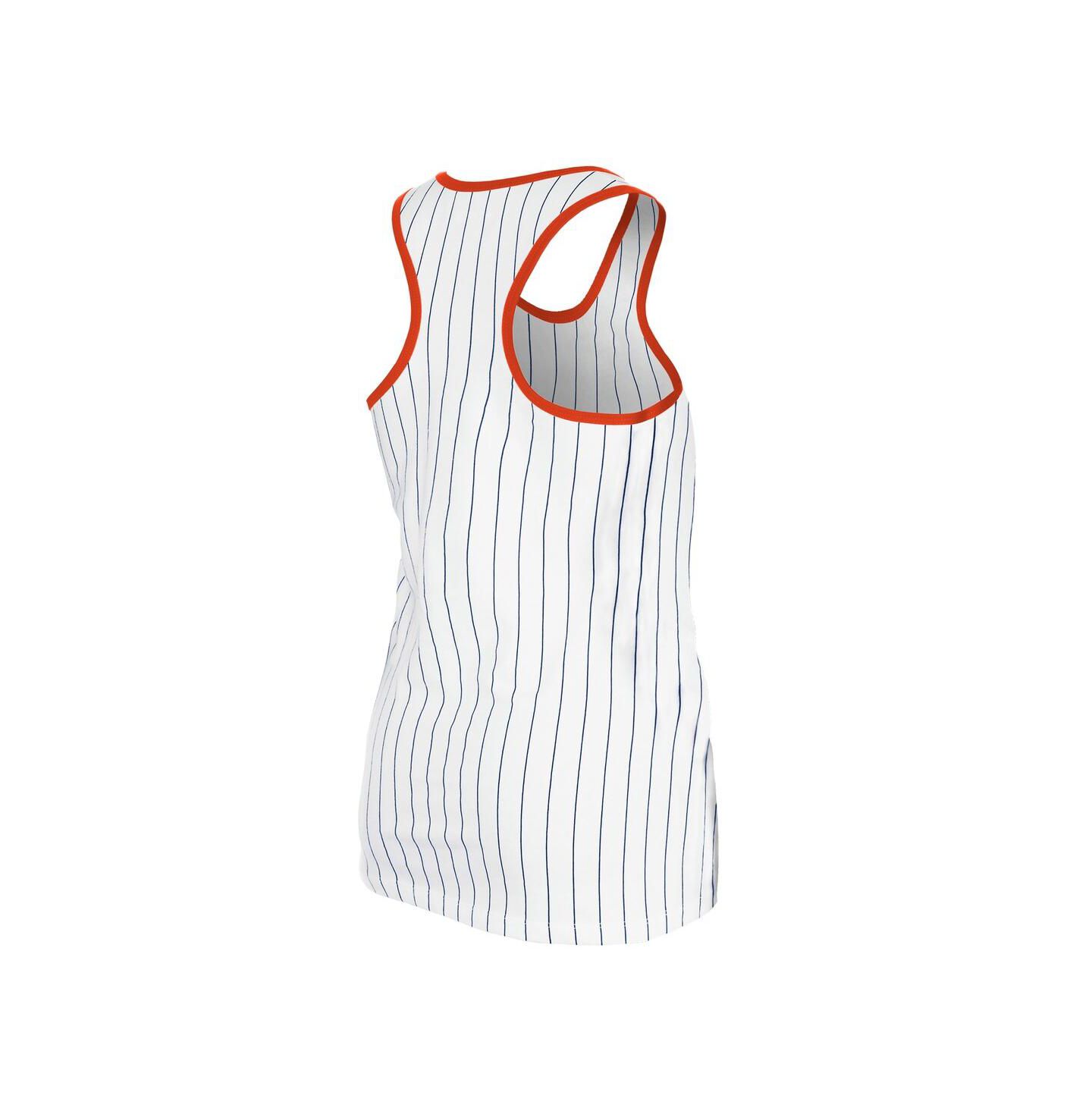 Женский топ New Era White Houston Astros Gameday Pinstripe — фото 3