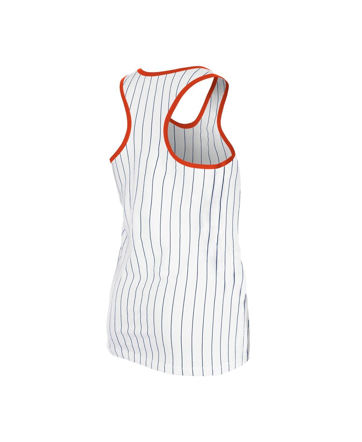 NEW ERA WOMEN'S WHITE HOUSTON ASTROS GAMEDAY PINSTRIPE TANK TOP 