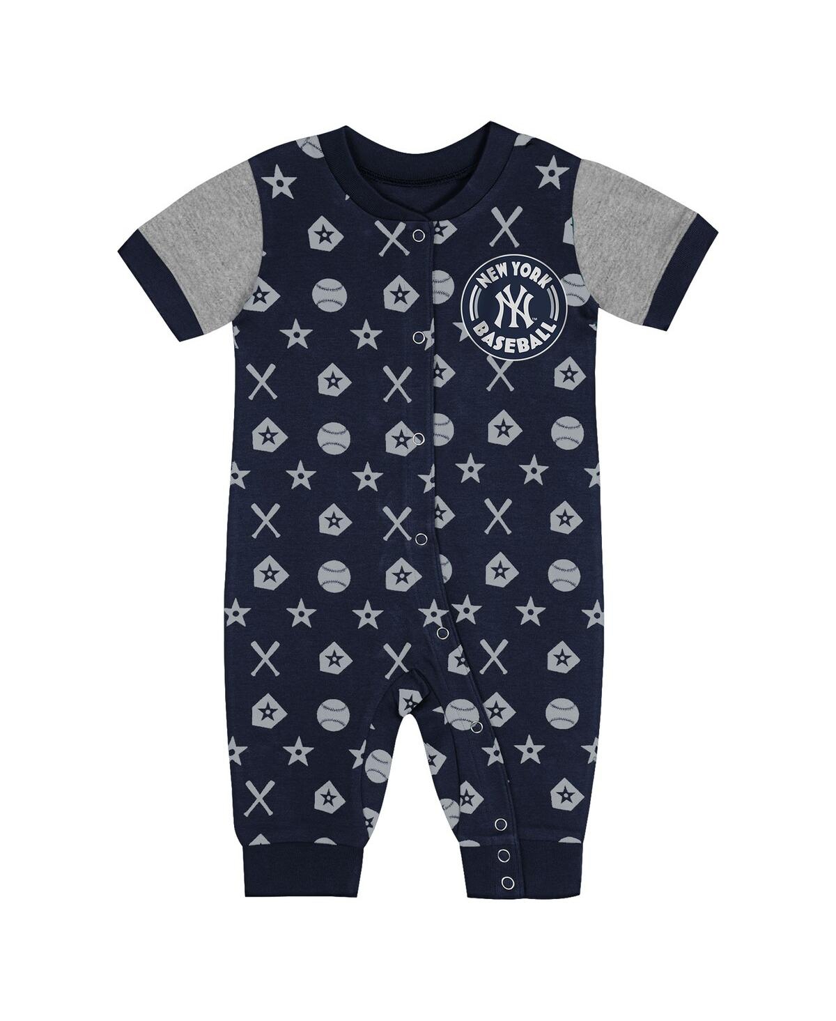 Outerstuff Newborn Navy New York Yankees Hard 90 Coveralls