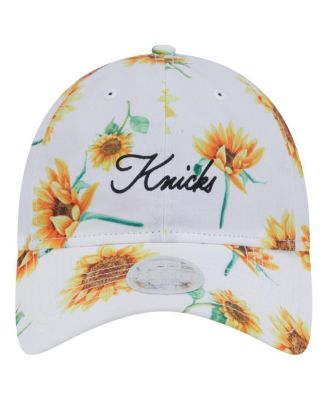 Women's White New York Knicks Adventure Flower 9TWENTY Adjustable Hat