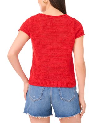 Women's Short-Sleeve Knit Top