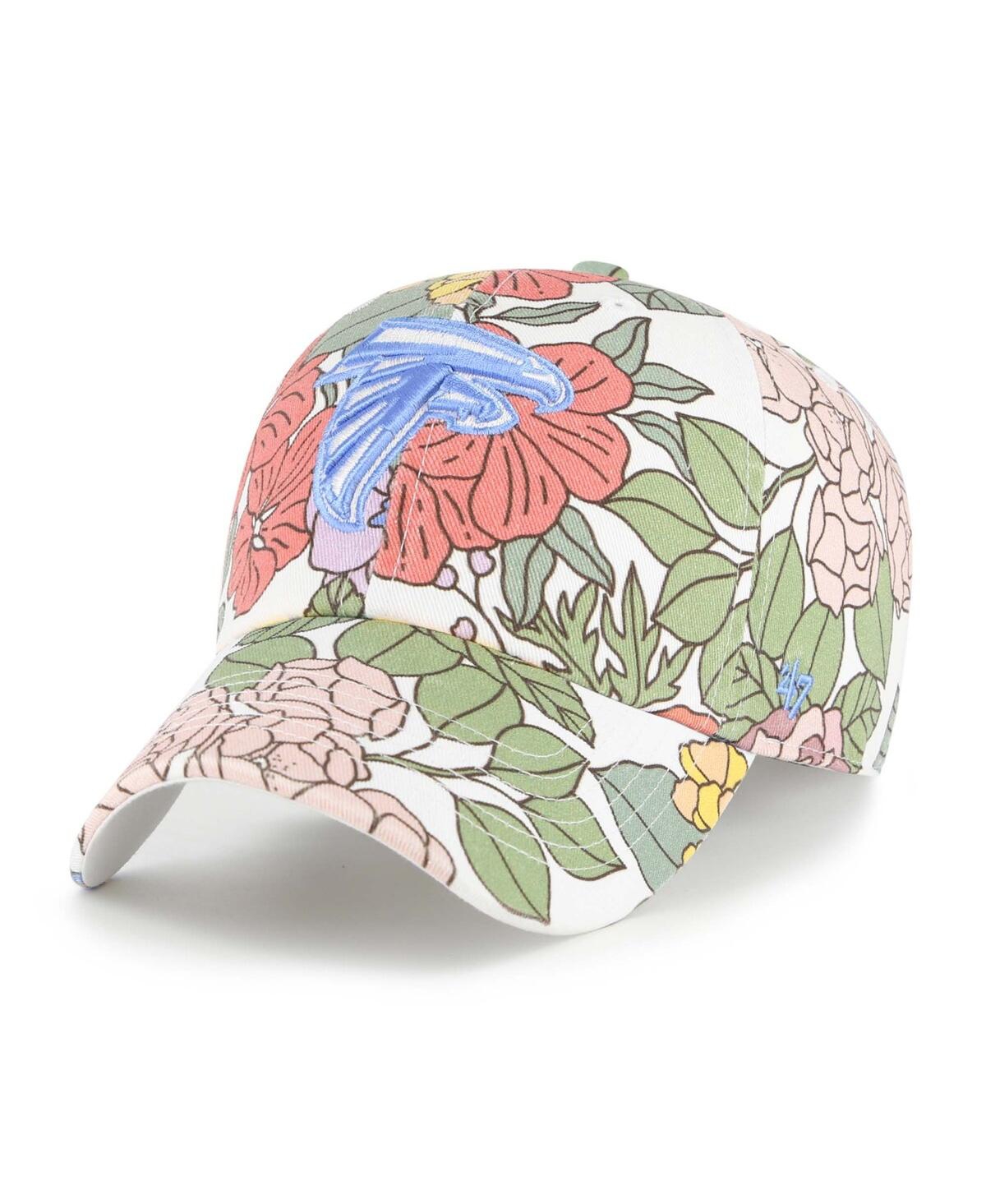 47 Brand Women's White Atlanta Falcons Florentina Clean Up Adjustable Hat