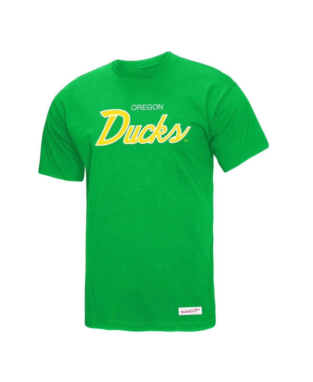 Mitchell & Ness Green Oregon Ducks Elite Script T-shirt