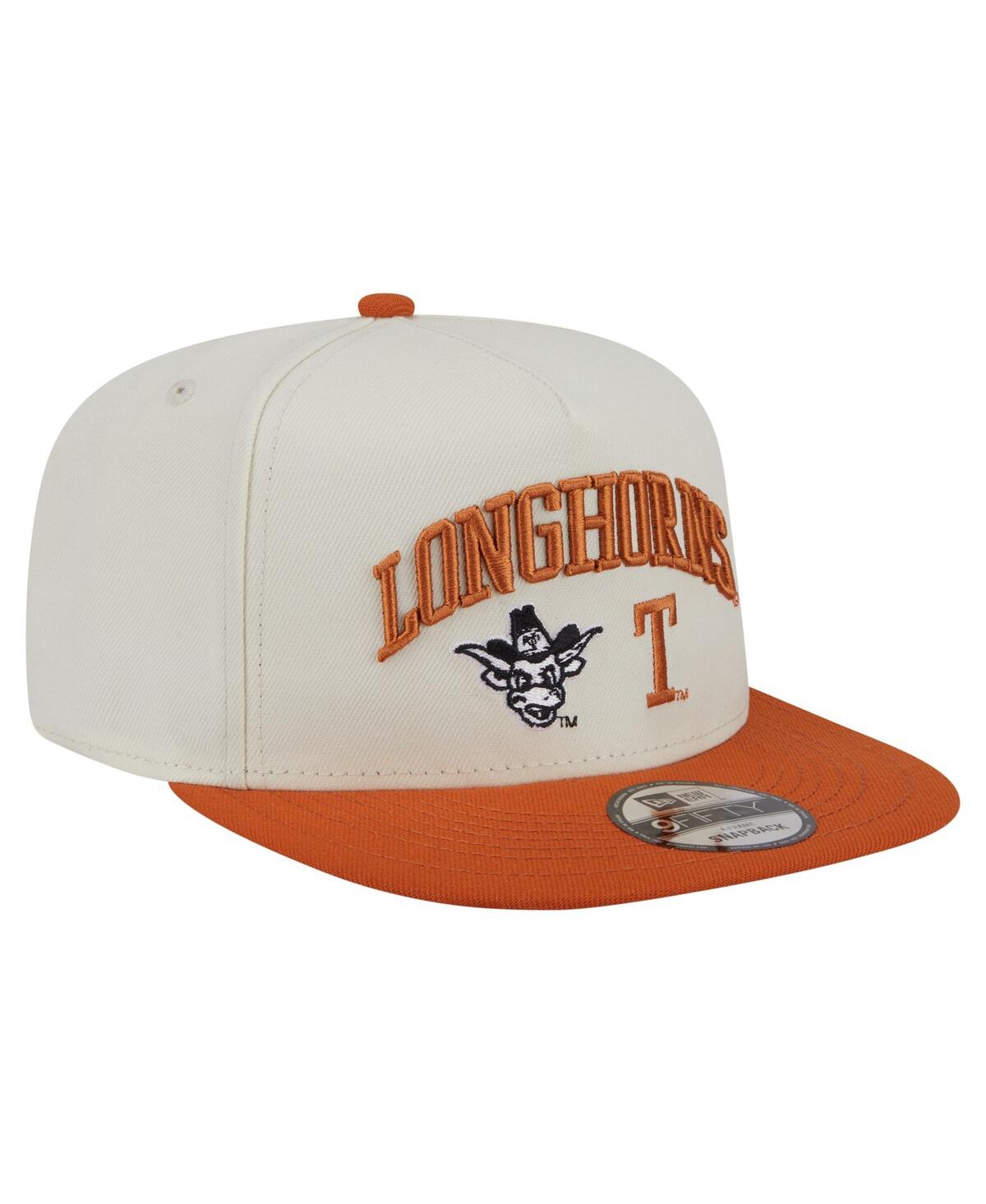 NEW ERA MEN'S WHITE TEXAS LONGHORNS COLLEGIATE 9FIFTY A-FRAME SNAPBACK HAT 