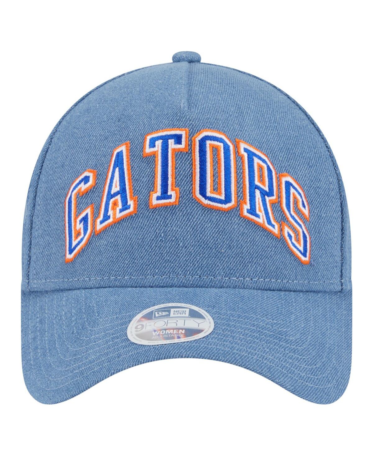 Shop New Era Women's Denim Florida Gators A-frame 9forty Adjustable Hat