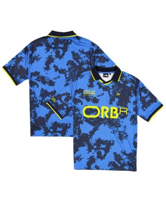 New Era - Men's Blue Red Bull Racing Graphic Collared Soccer Shirt