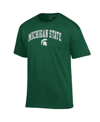 Men's Green Michigan State Spartans Arch Over Logo T-Shirt
