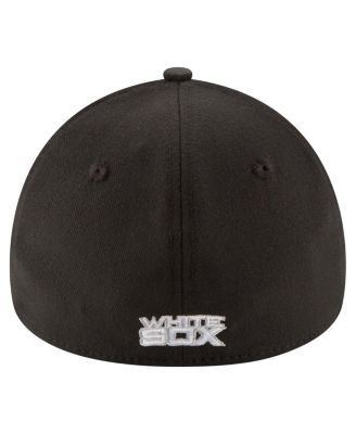 Men's Black Chicago White Sox 125th Anniversary 39THIRTY Flex Hat