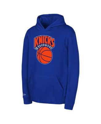 Mitchell & Ness - Preschool Blue New York Knicks Retro Logo Pullover Hoodie