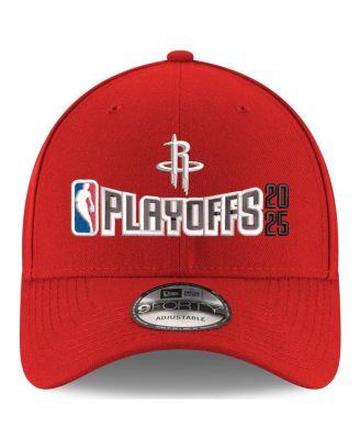 Men's Red Houston Rockets 2025 NBA Playoffs 9FORTY Adjustable Hat