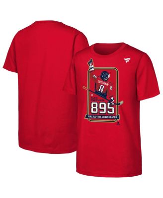 Outerstuff - Big Boys and Girls Alexander Ovechkin Red Washington Capitals NHL All-Time Leading Goal Scorer Locker Room T-Shirt