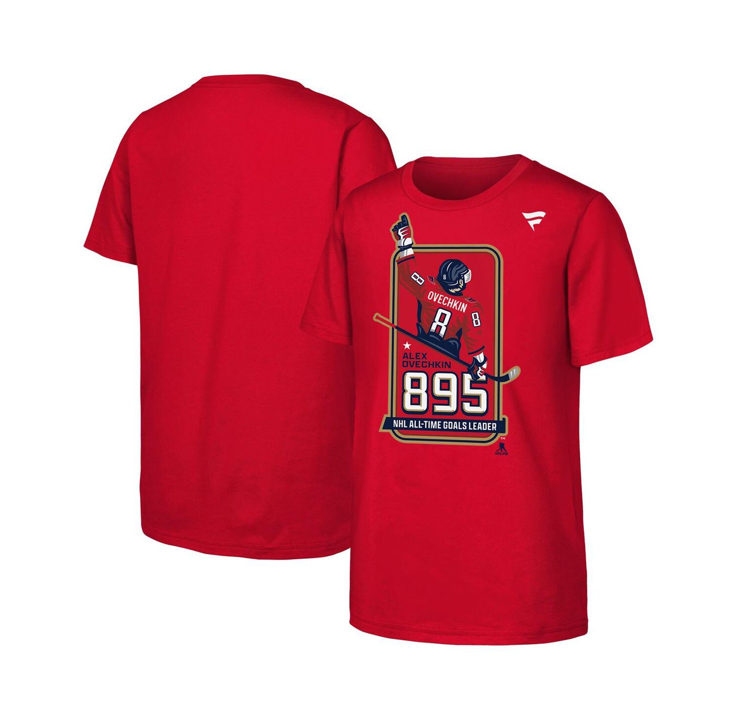 Big Boys and Girls Alexander Ovechkin Red Washington Capitals NHL All-Time Leading Goal Scorer Locker Room T-Shirt