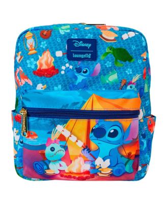 Loungefly - Lilo and Stitch Camping Cuties Nylon Mini Backpack