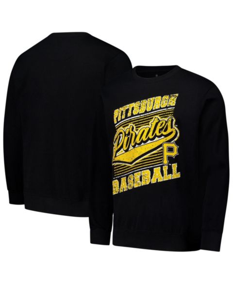 Мужская толстовка Stitches Black Pittsburgh Pirates Lightweight Crew