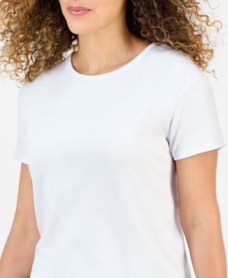 売れ筋商品|||スタイルアンドコー カットソー トップス レディース Petite French Terry Short-Sleeve T-Shirt, Exclusively at Macy's Heather Grey Style & Co Petite French Terry Short-Sleeve T-Shirt