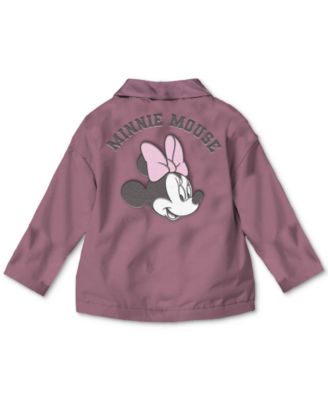 Baby Girls Minnie Mouse Jacket, Top & Ribbed Leggings, 3 Piece Set 