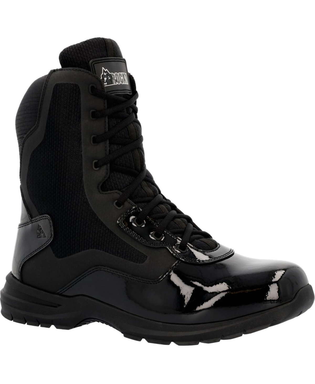Men's Cadet 8&#x22; Black Side Zip Public Service Boot