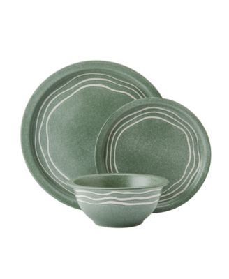 Natures Pallet Sage 12 Pc. Dinnerware Set, Service for 4