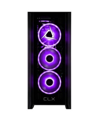 SET Liquid Cooled Gaming Desktop Computer, AMD Ryzen 7 7800X3D 4.2GHz, 32GB RAM, 2TB SSD, AMD Radeon RX 9070 XT 16GB, Windows 11 Home, Black