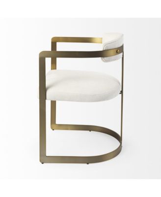 Fabric Upholstered Arm Chair for Dining Table or Living Room Seating