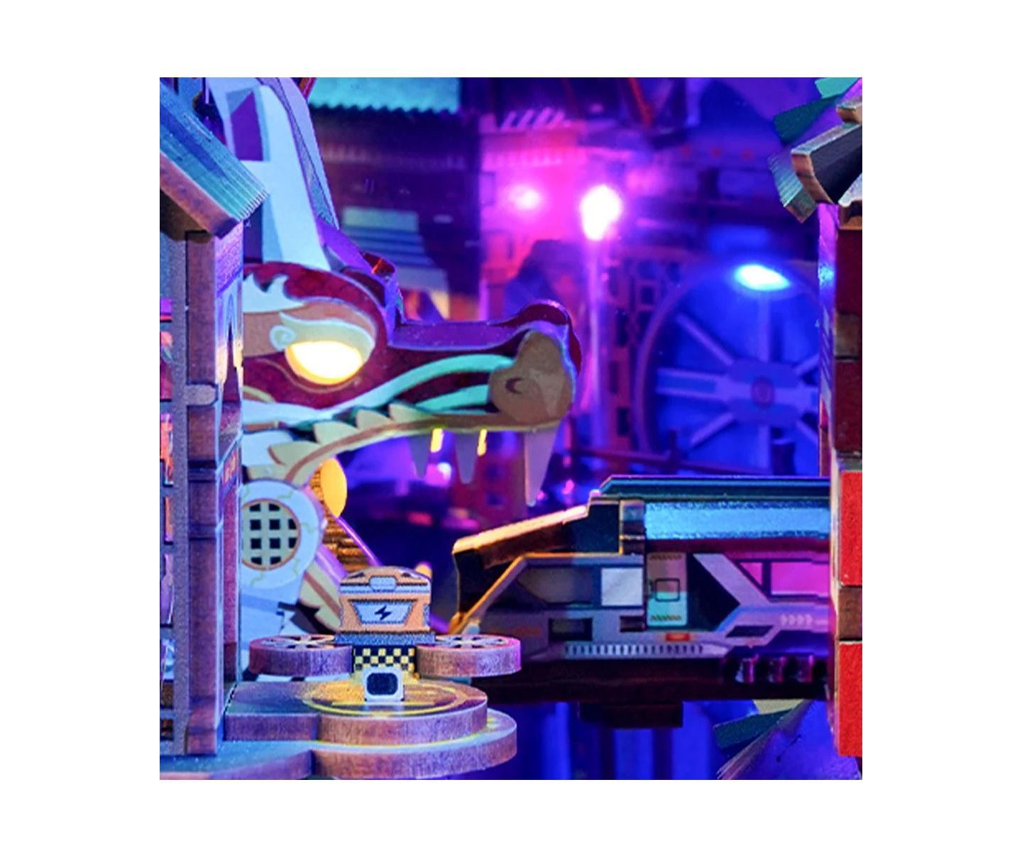 Детские конструкторы Flash Popup Cyber City 3D Book Nook Kit 284-Piece Building Set, Ages 14+ — фото 3