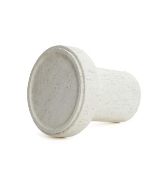 Off White MgO Round 18.5-Inch Tall Side Table, Indoor and Outdoor