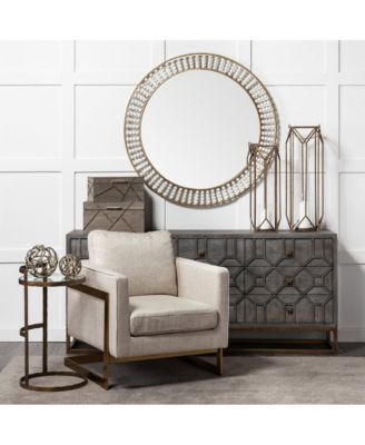 Transparent Glass Round Side Table – Modern Home Accent