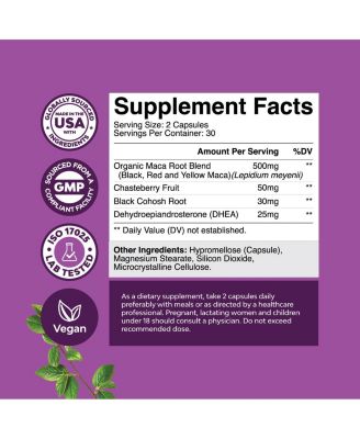 Perimenopause Support Capsules, Women's Pre Menopause Support, Women's Wellness Supplement, 120ct