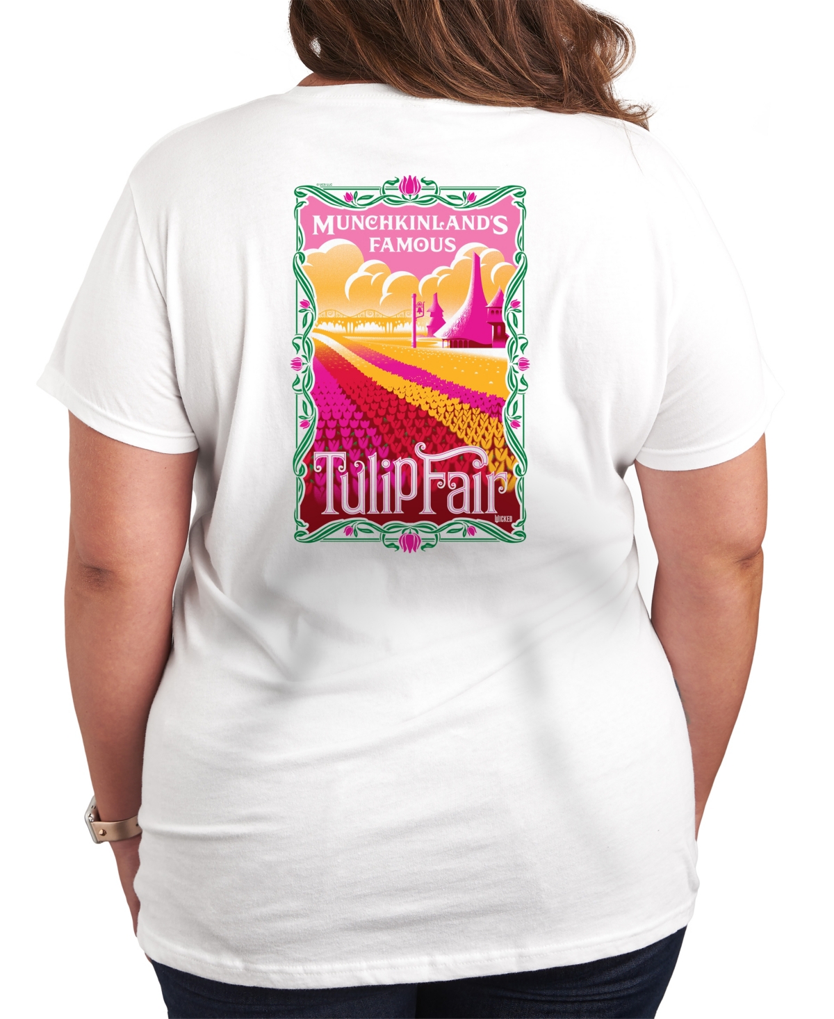 Hybrid Apparel Plus Size Wicked Munchkinlands Famous Tulip Fair Graphic T-shirt