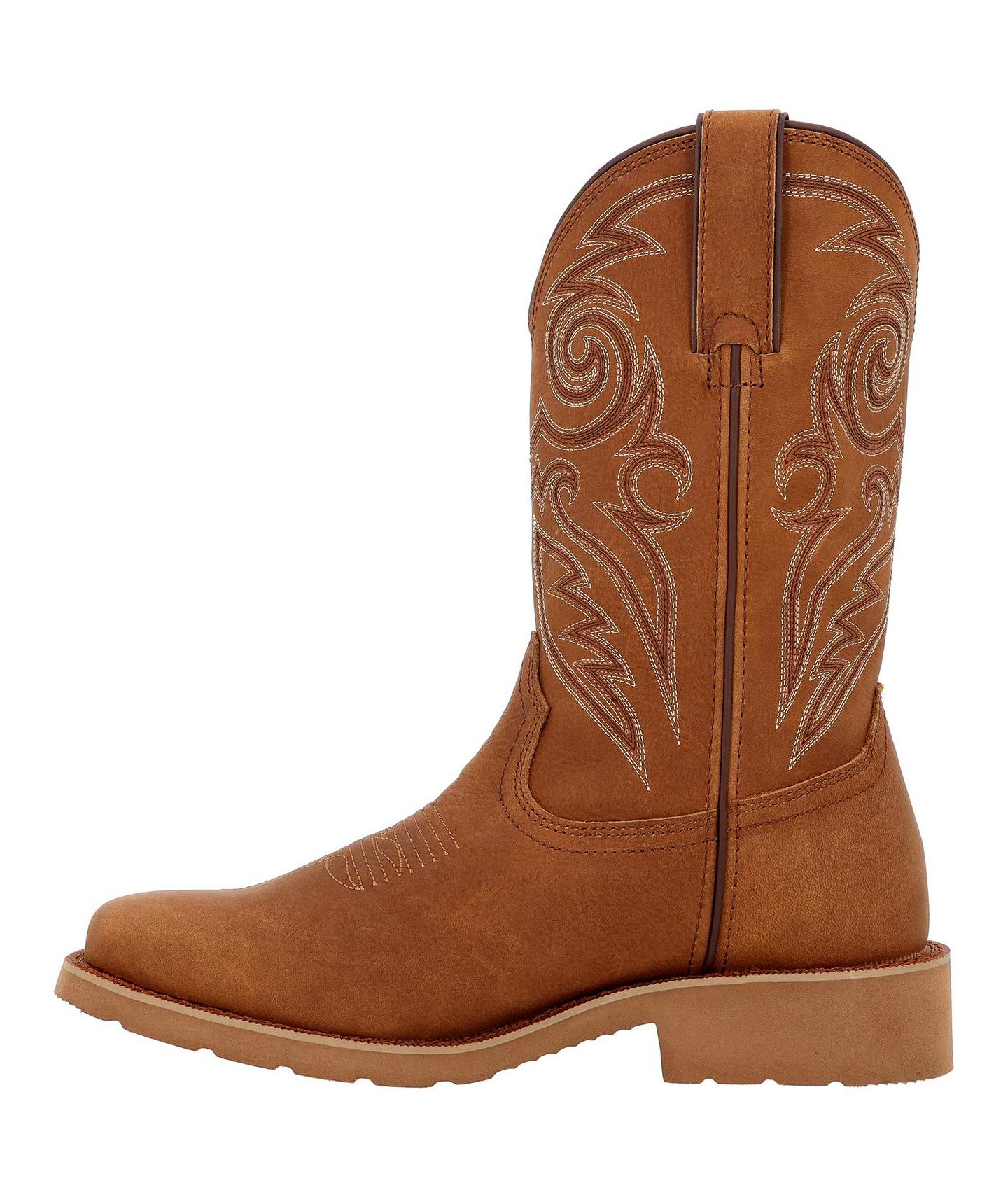 Мужские ботинки ROCKY MonoCrepe 12" Western Boot, цвет: Коньячный — фото 9