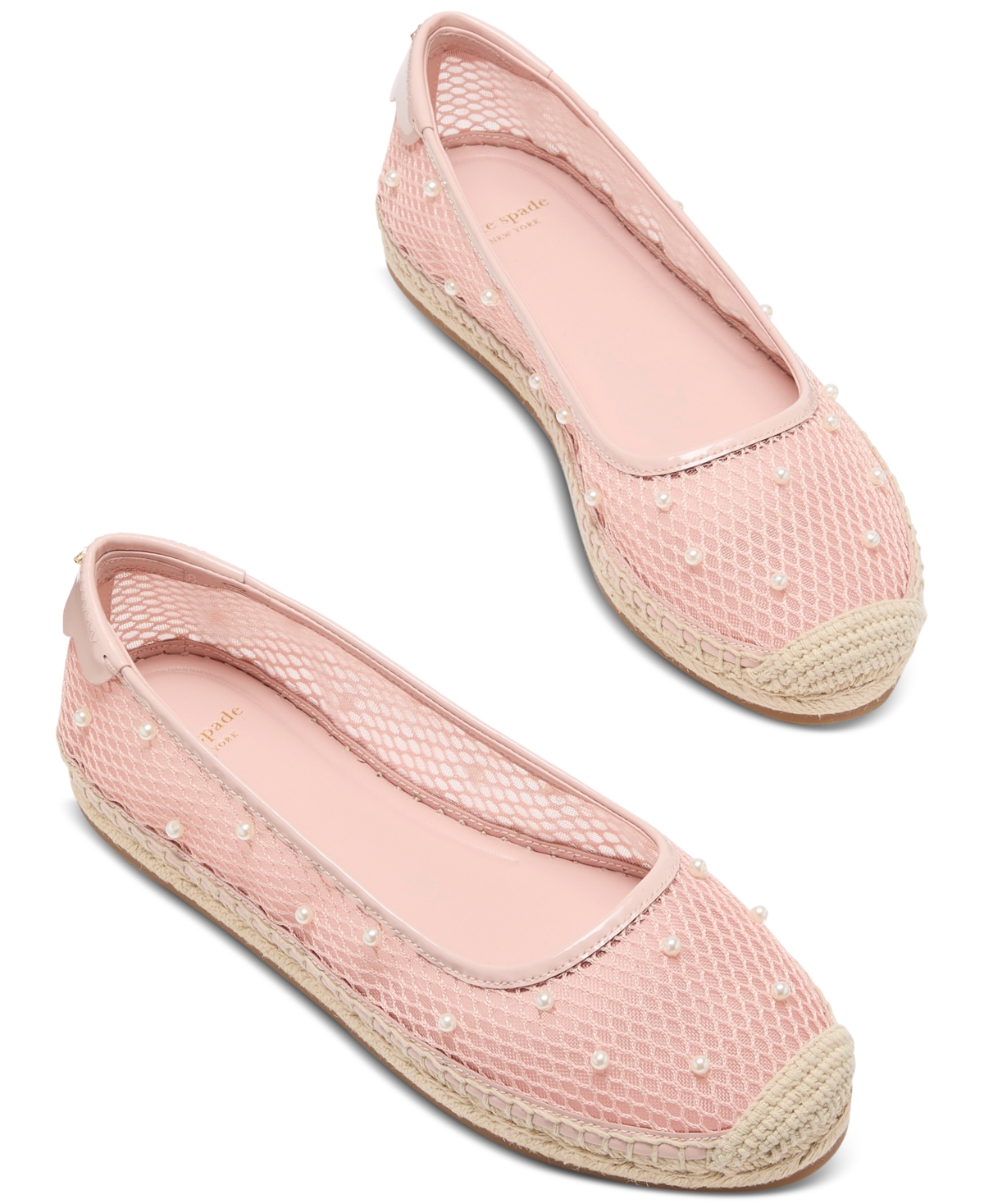 Kate Spade Women's Pearl Fishnet Espadrille Flats