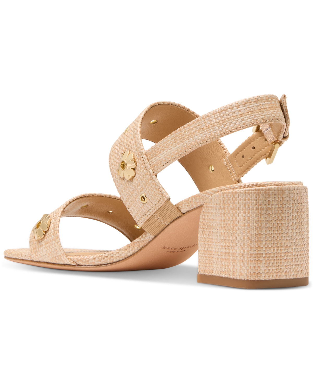 Kate Spade Women's Spade Flower Studded Block Heel Sandals