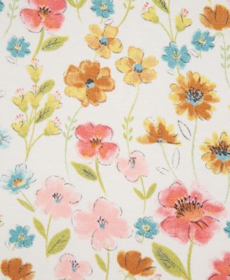 Baby Girls Floral Pajamas, 4 Piece Set