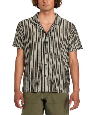 Men's Wyatt Short Sleeve Striped Button-Front Camp