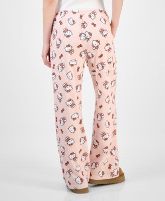 Junior's Hello Kitty Allover-Print Drawstring Pants