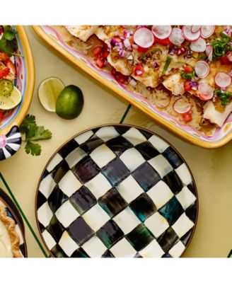 Courtly Check Enameled 9.5" Pie Plate