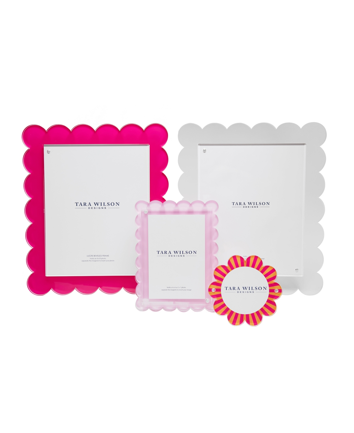 Tara Wilson Designs Scallop Frame, 4" X 6", 5" X 7"