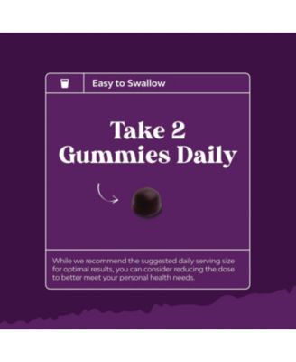 Super Iron Gummy | Chewable Iron Supplement for Women and Men with Vitamin C | Grape Flavor| 60ct