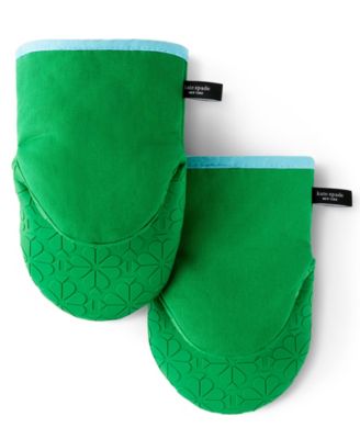 Spade Flower Soft Silicone Mini Mitt Set, 5.5" x 8"